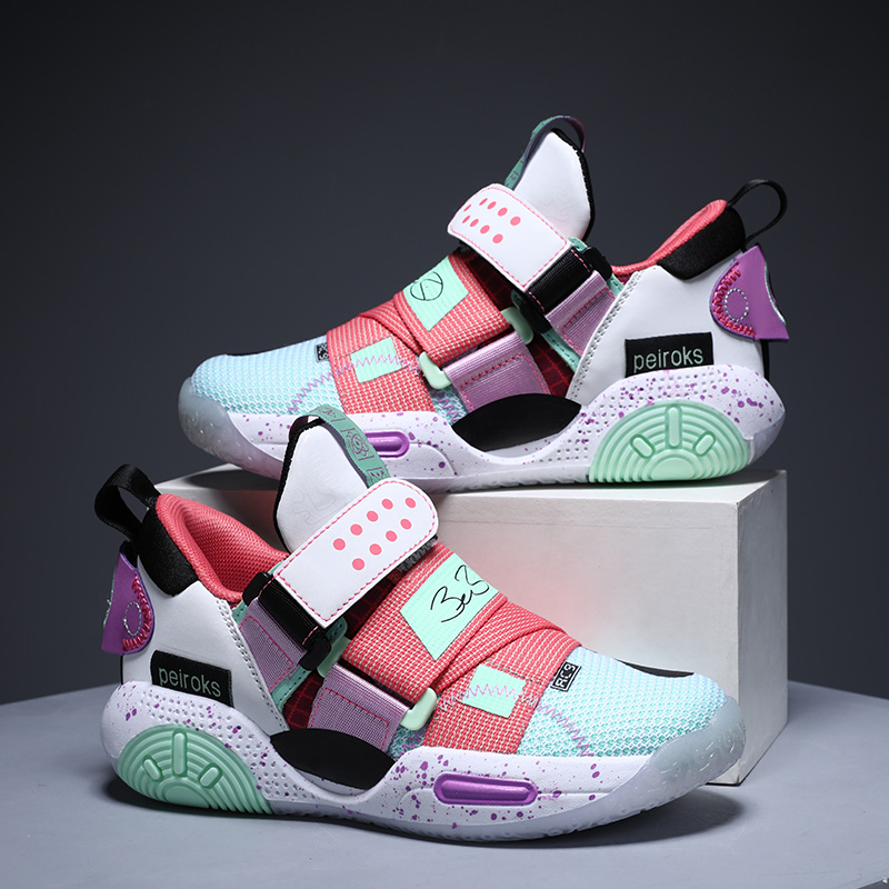 Outdoor Sport Brand Shoes - Chaussures de basket-ball légères pour enfants,