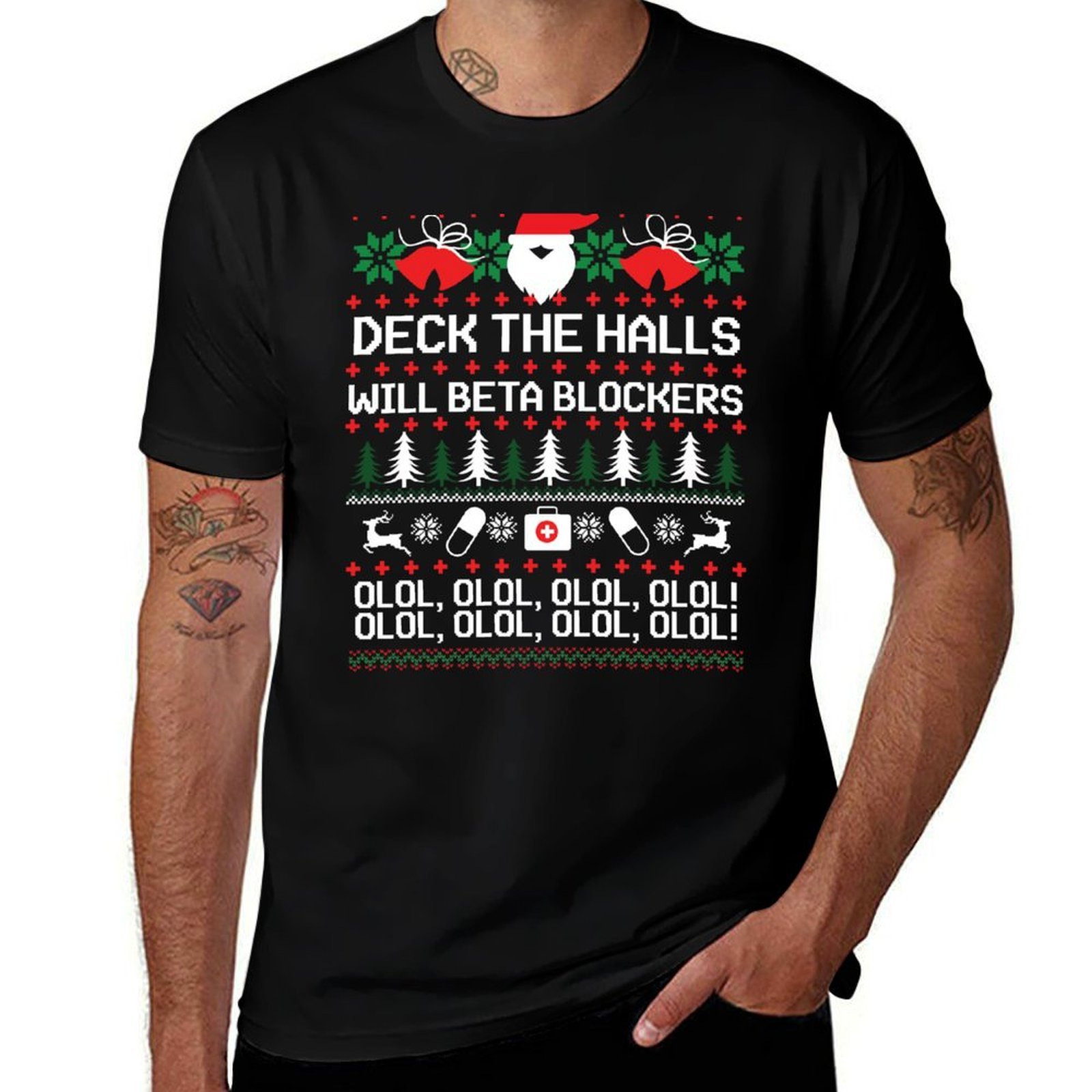 Outdoor Sports Hall - T-shirt de Noël « Deck The