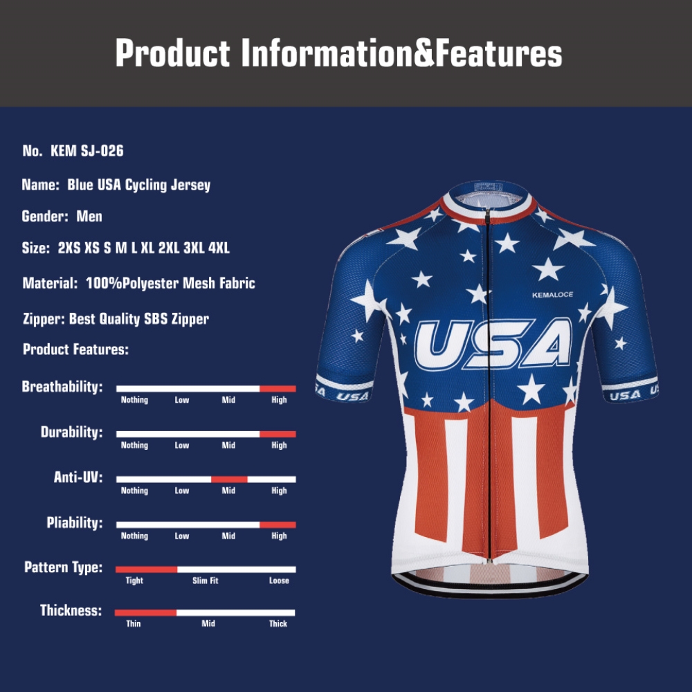 KEMALOCE – maillot de vélo à m - Outdoor Sport Usa avis et prix