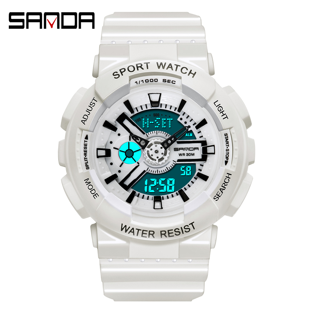 Sanda-Montre numérique blanche - Outdoor Sport Watch avis et prix