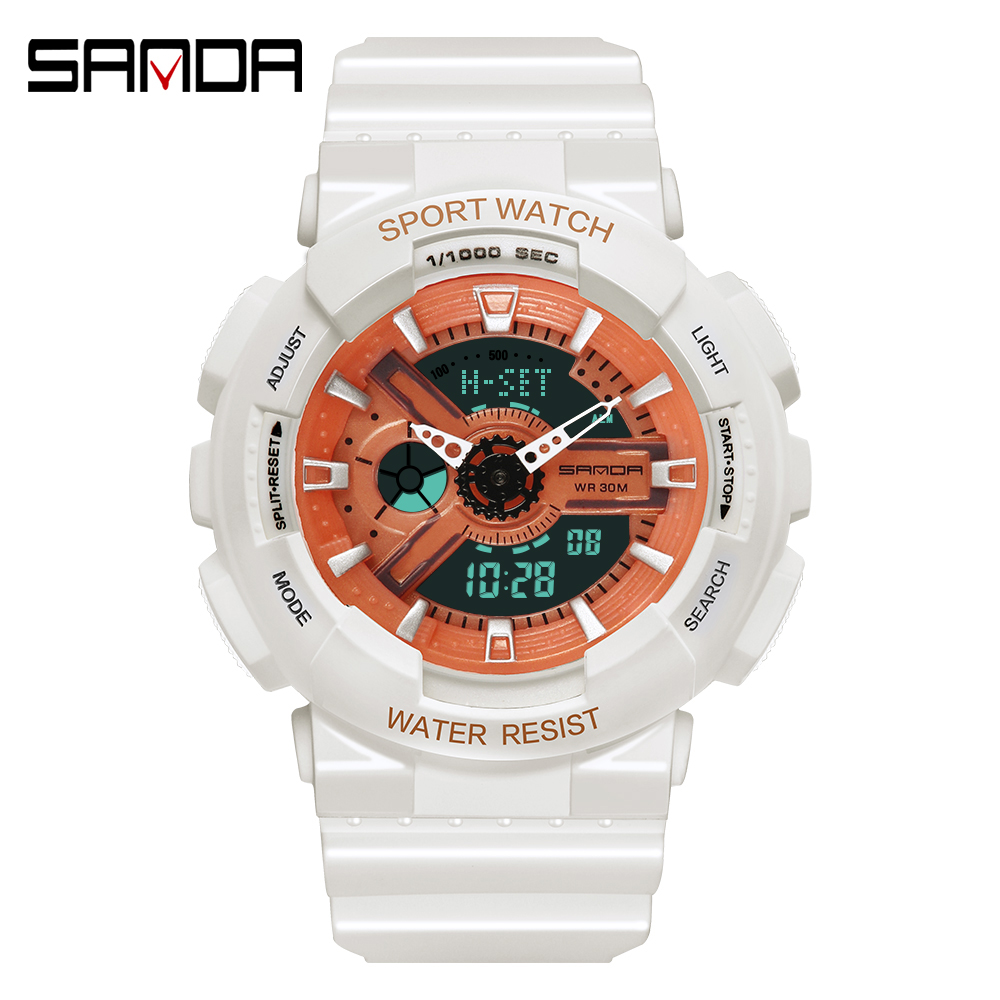 Sanda-Montre numérique blanche - Outdoor Sport Watch avis et prix