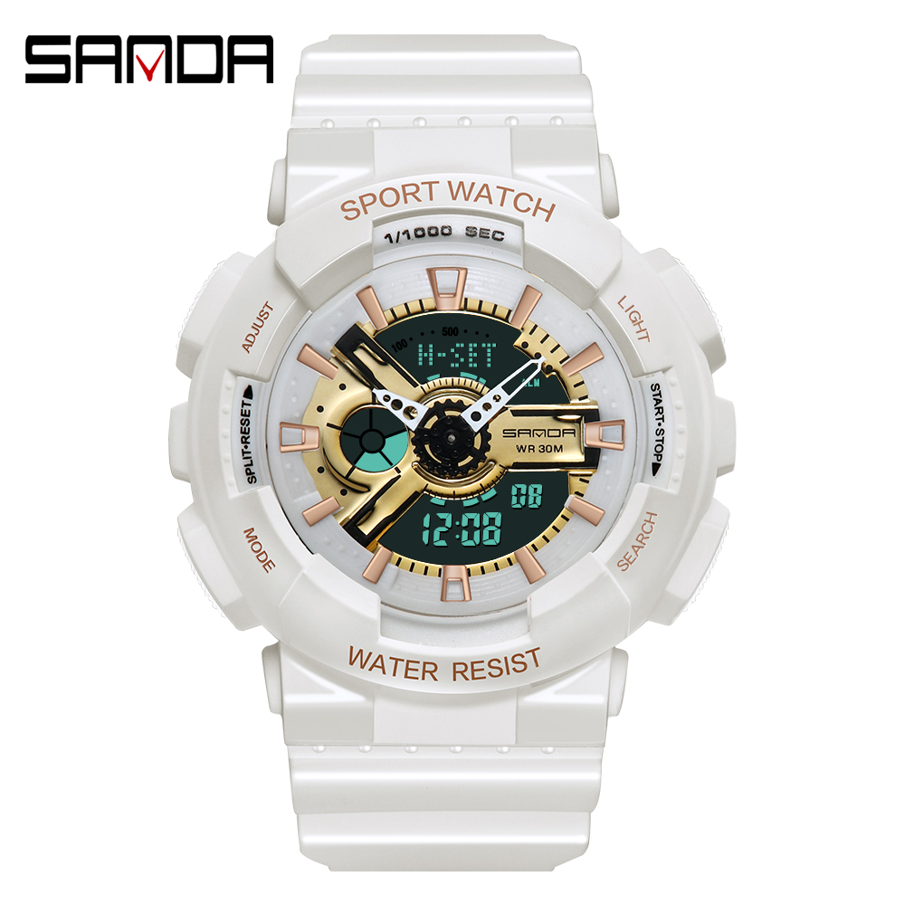 Sanda-Montre numérique blanche - Outdoor Sport Watch avis et prix
