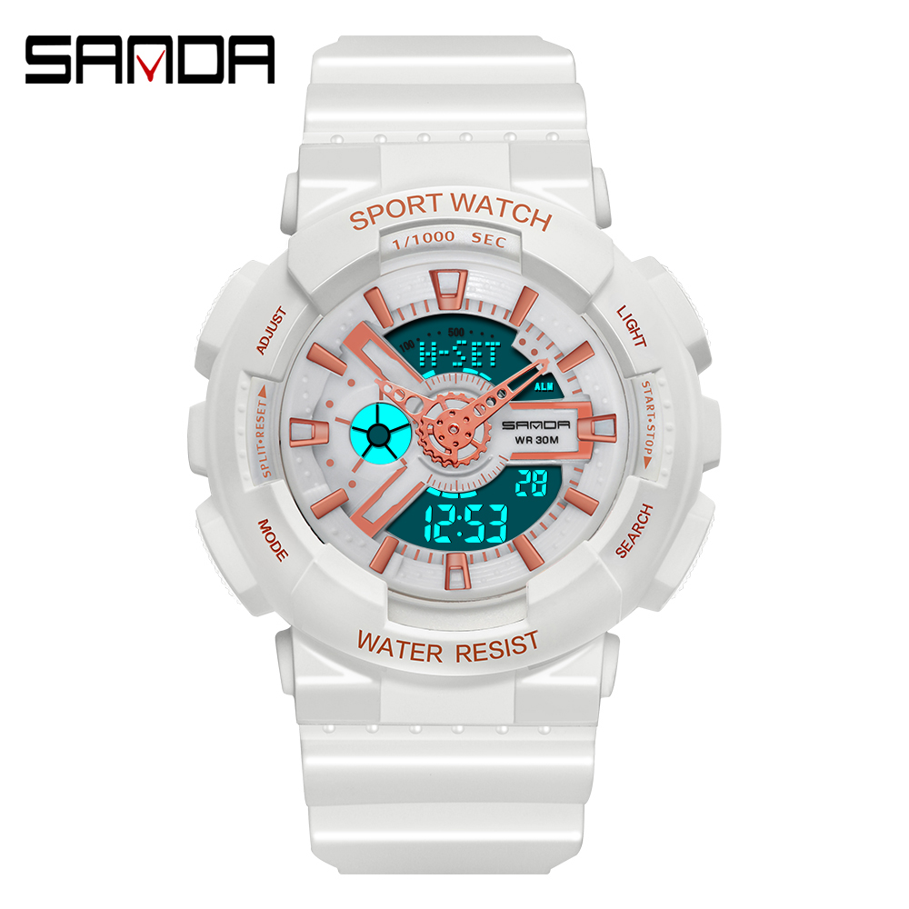 Sanda-Montre numérique blanche - Outdoor Sport Watch avis et prix