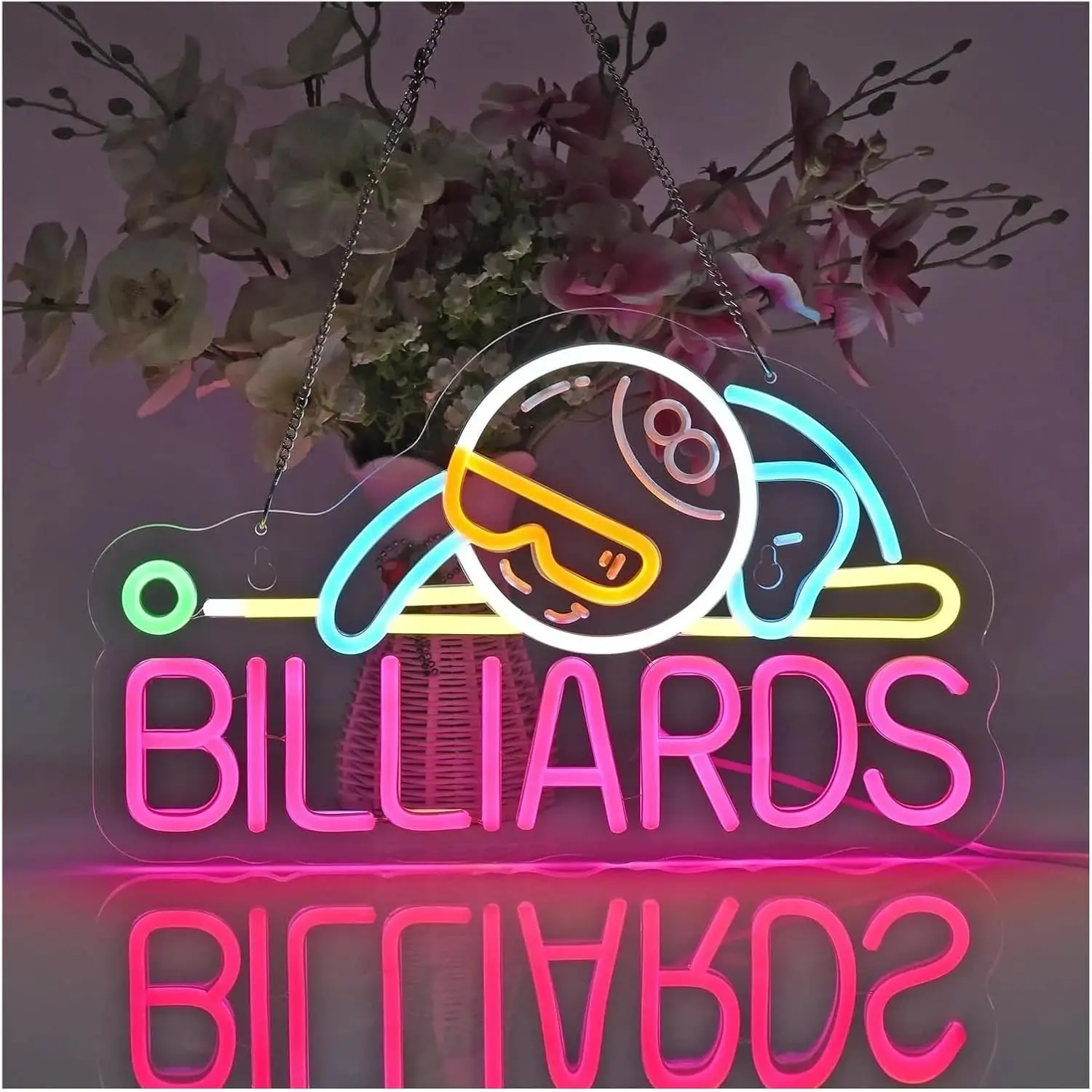 Enseigne néon LED Billard 8 Ba - Outdoor Sports Hall avis et prix